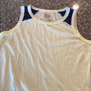Chaser Yellow Blue muscle tee size large EUC